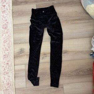 lululemon athletica Black Velvet Leggings
